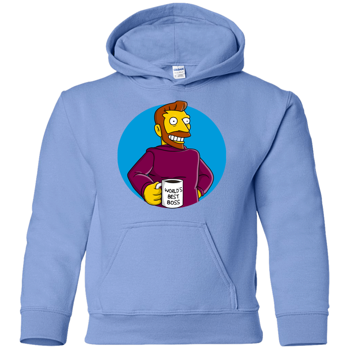 Sweatshirts Carolina Blue / YS The Best Boss Youth Hoodie