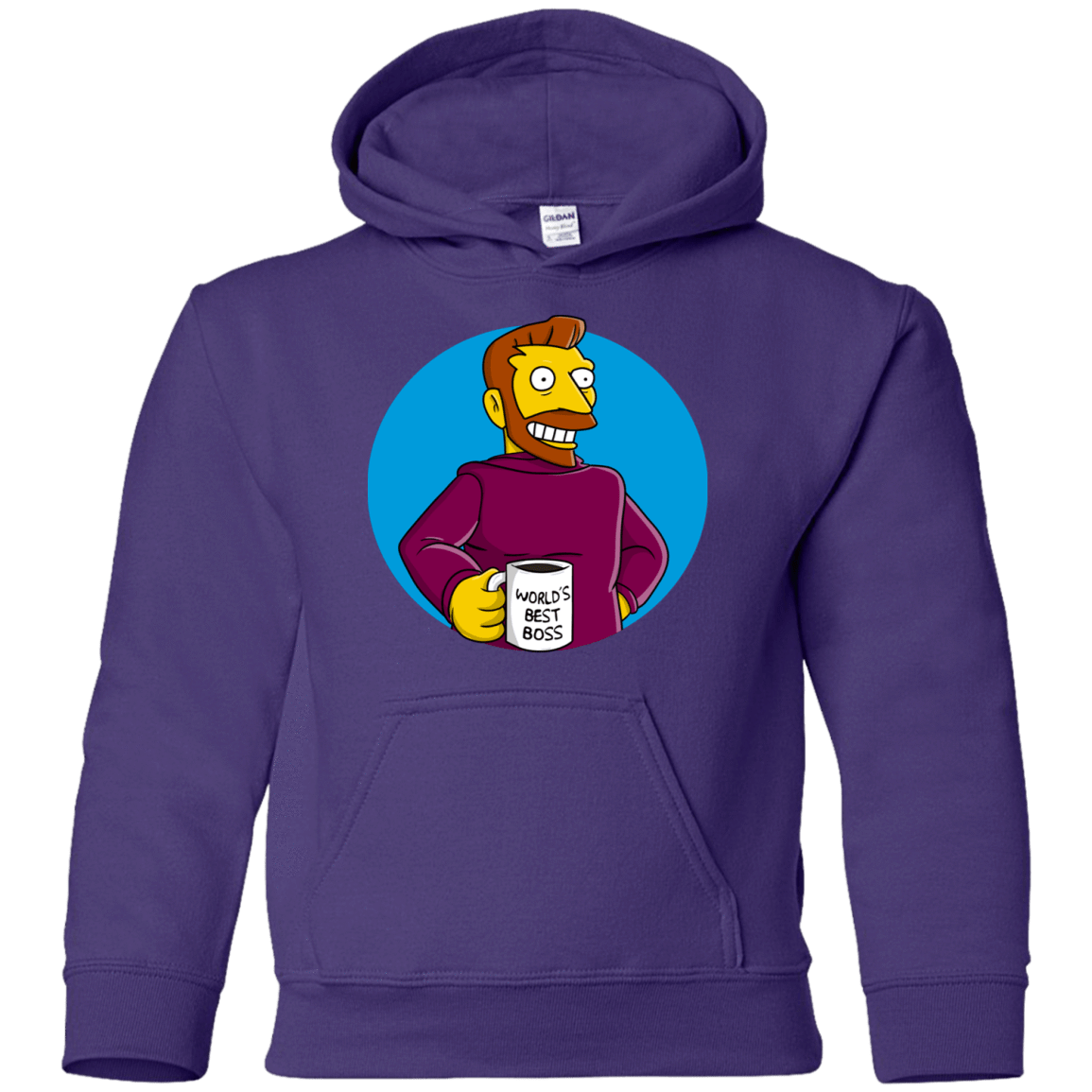 Sweatshirts Purple / YS The Best Boss Youth Hoodie