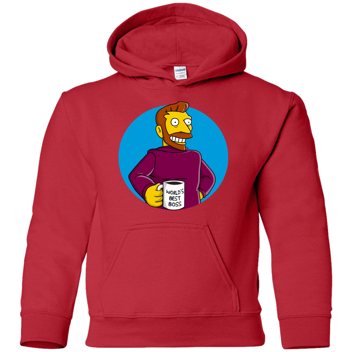 Sweatshirts Red / YS The Best Boss Youth Hoodie