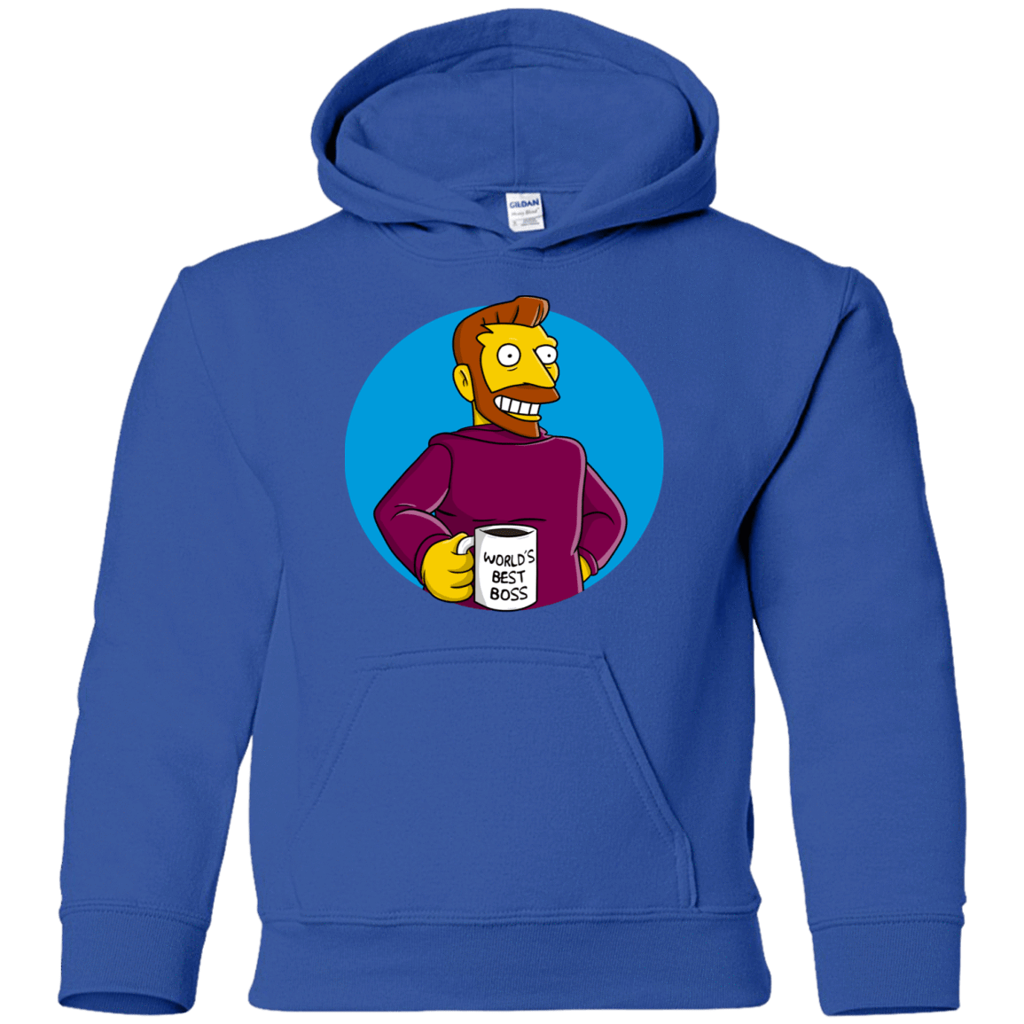 Sweatshirts Royal / YS The Best Boss Youth Hoodie