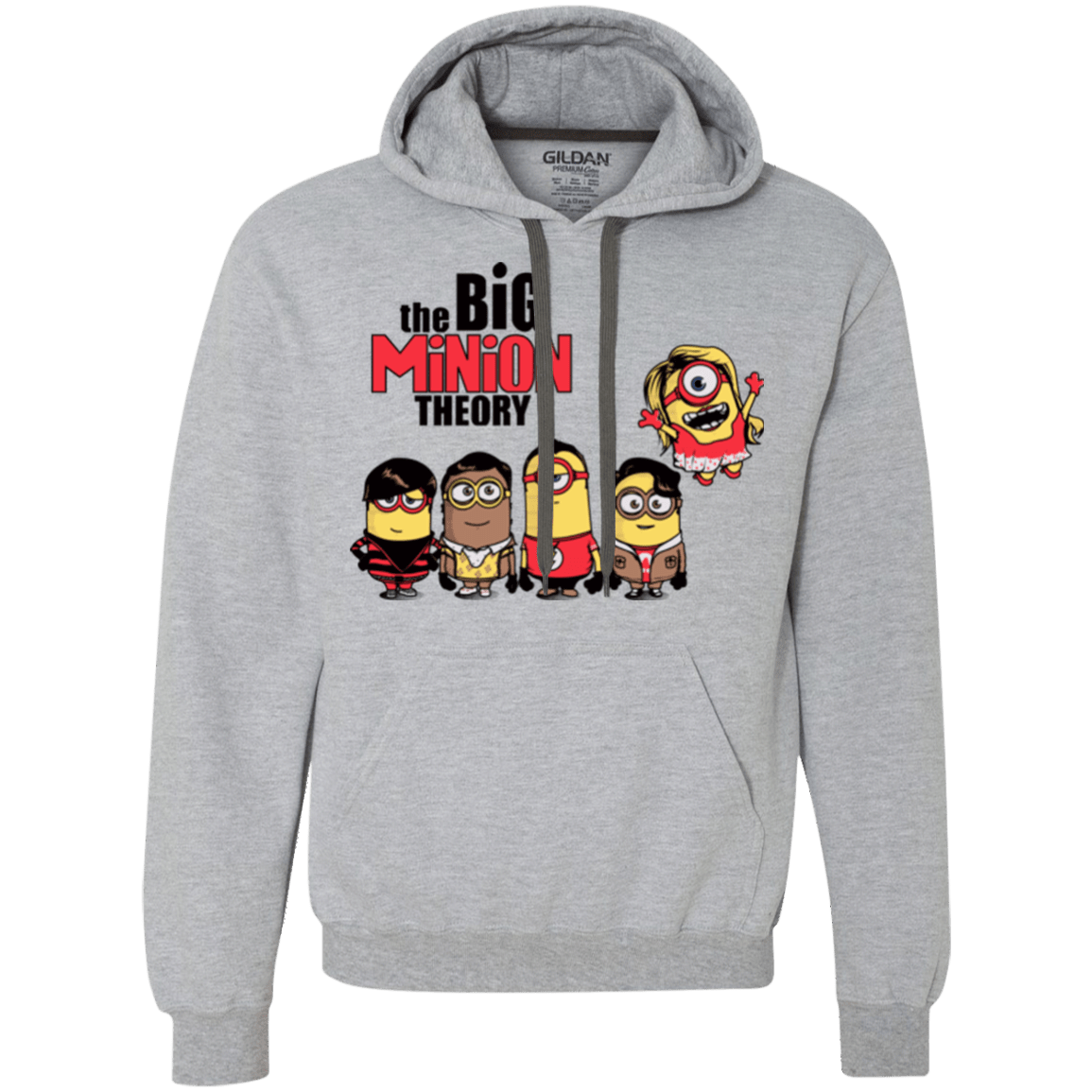 Sweatshirts Sport Grey / Small THE BIG MINION THEORY Premium Fleece Hoodie