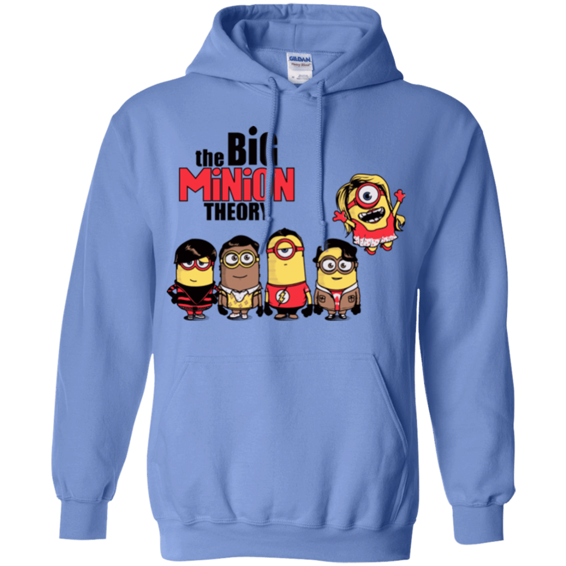 Sweatshirts Carolina Blue / Small THE BIG MINION THEORY Pullover Hoodie