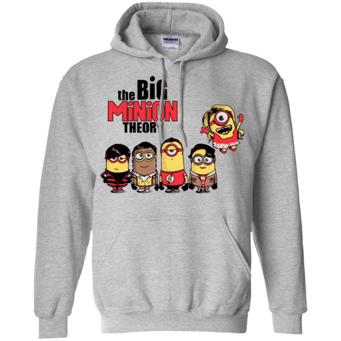 Sweatshirts Sport Grey / Small THE BIG MINION THEORY Pullover Hoodie