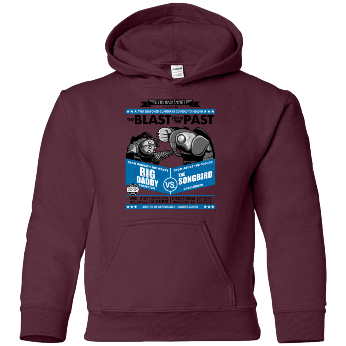 Sweatshirts Maroon / YS THE BLAST FROM THE PAST Youth Hoodie