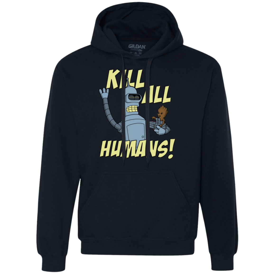 Sweatshirts Navy / Small The Button Friends Premium Fleece Hoodie