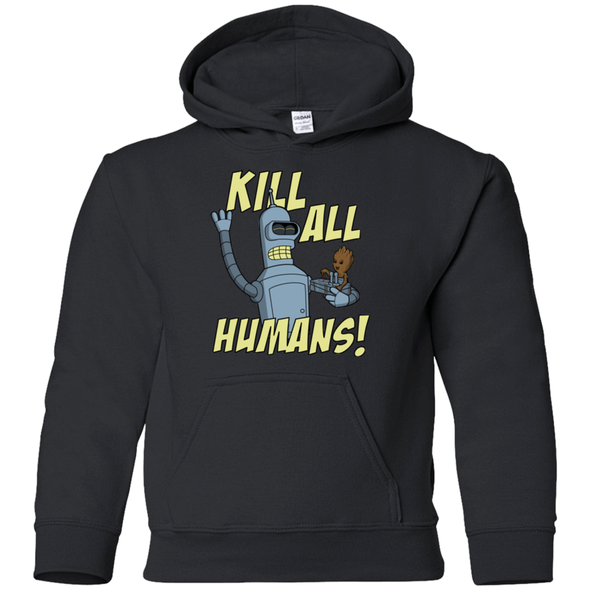 Sweatshirts Black / YS The Button Friends Youth Hoodie