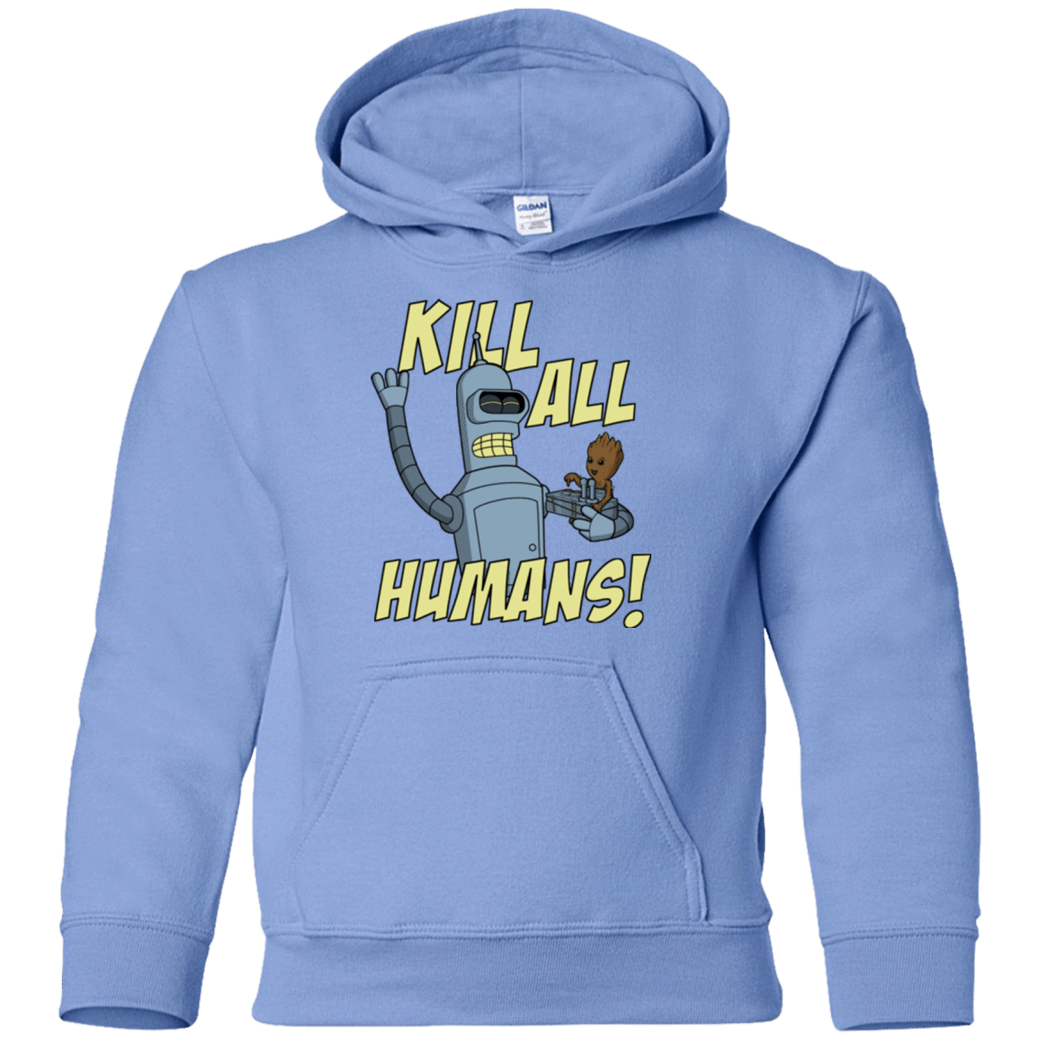 Sweatshirts Carolina Blue / YS The Button Friends Youth Hoodie