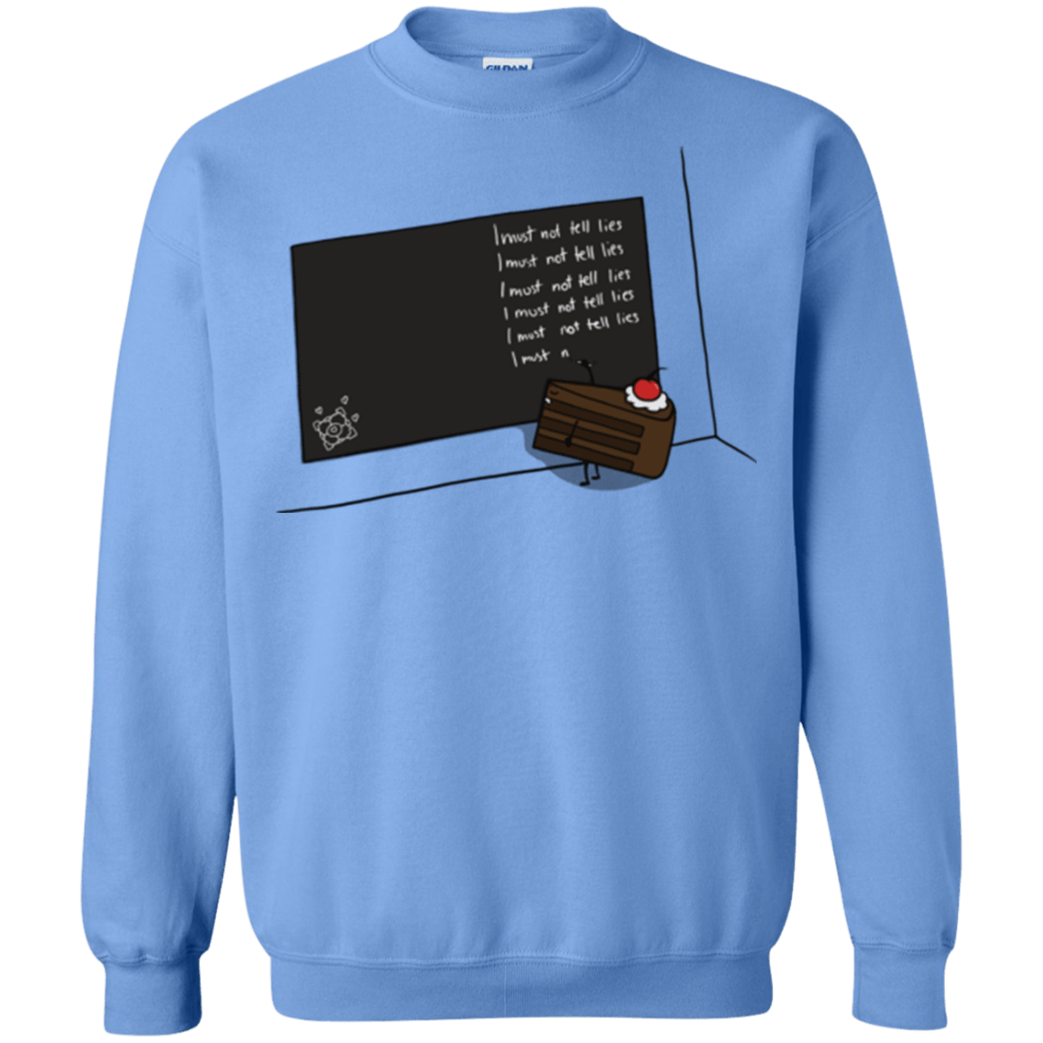 Sweatshirts Carolina Blue / Small The Cake is a Lie Crewneck Sweatshirt