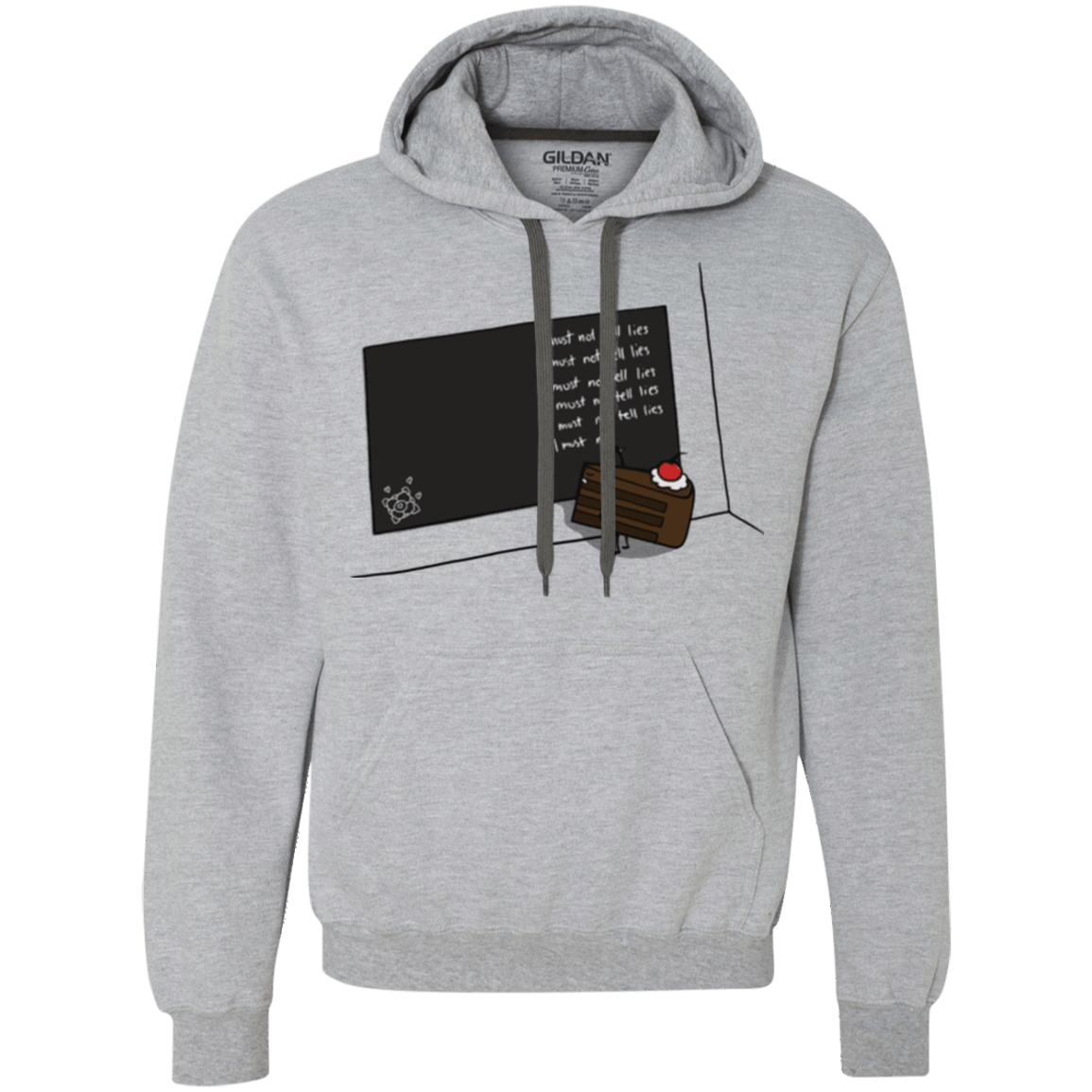 Sweatshirts Sport Grey / Small The Cake is a Lie Premium Fleece Hoodie