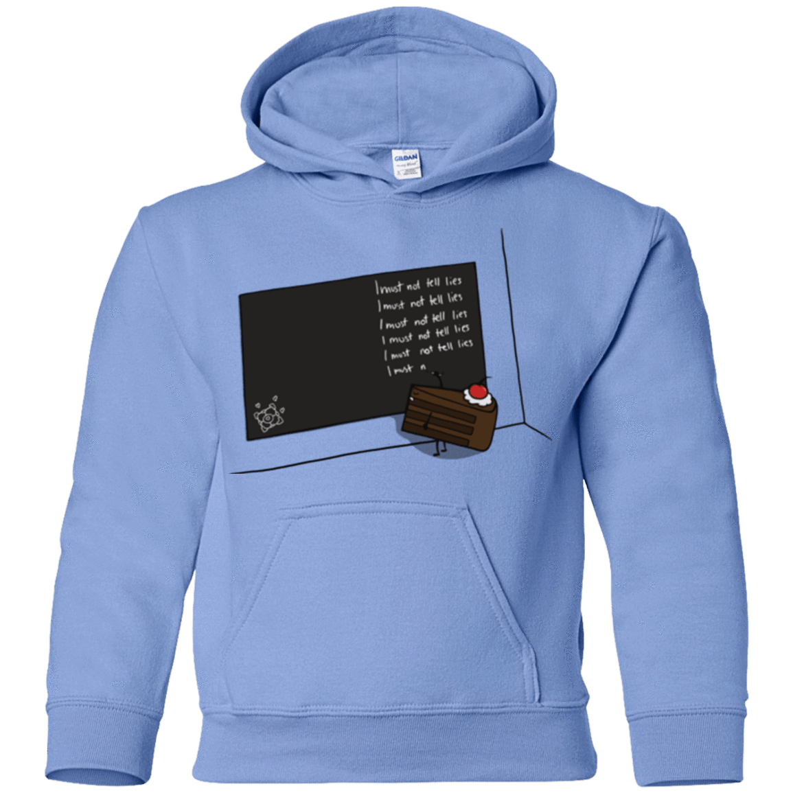 Sweatshirts Carolina Blue / YS The Cake is a Lie Youth Hoodie
