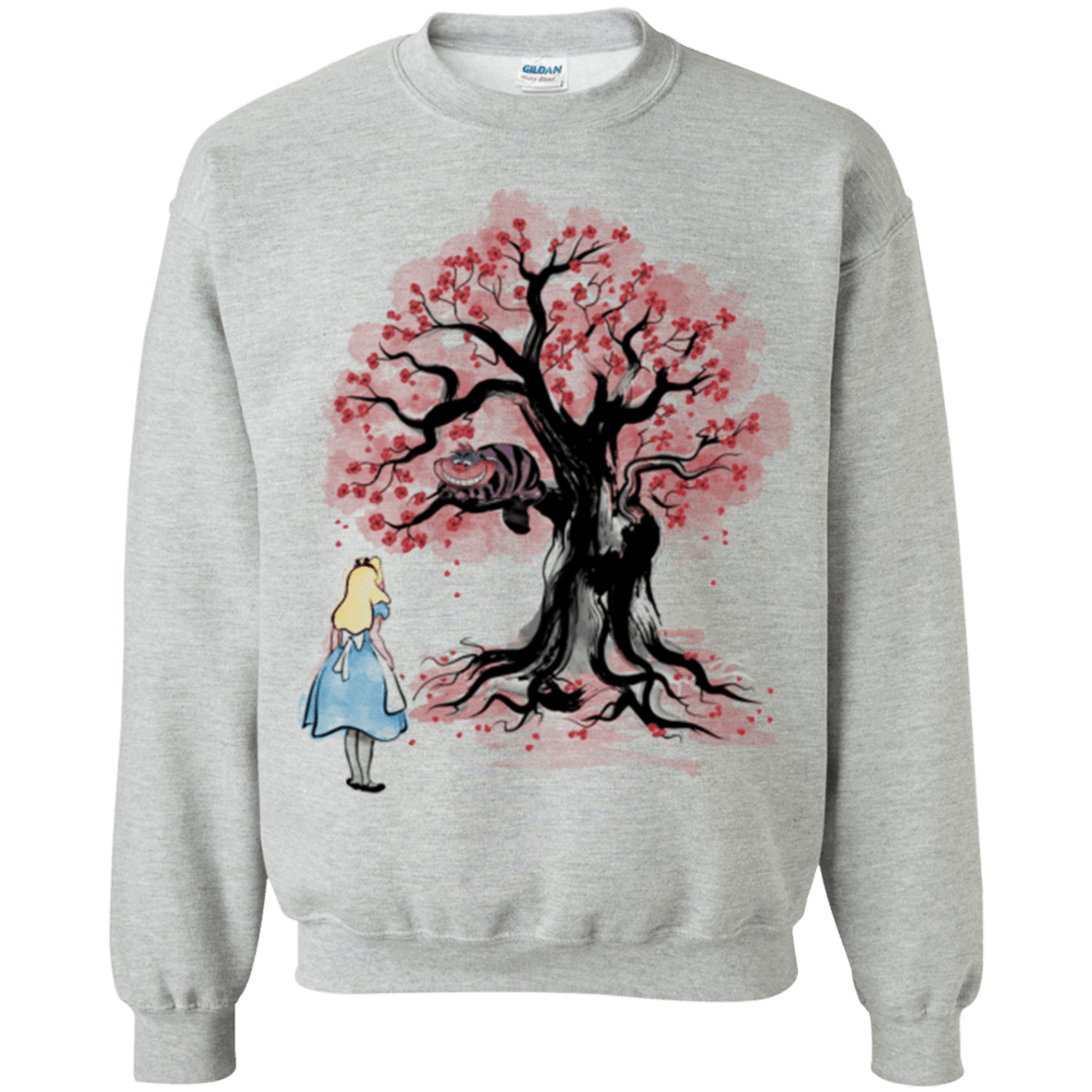 Sweatshirts Sport Grey / Small The Cheshire's tree Sumi-e Crewneck Sweatshirt