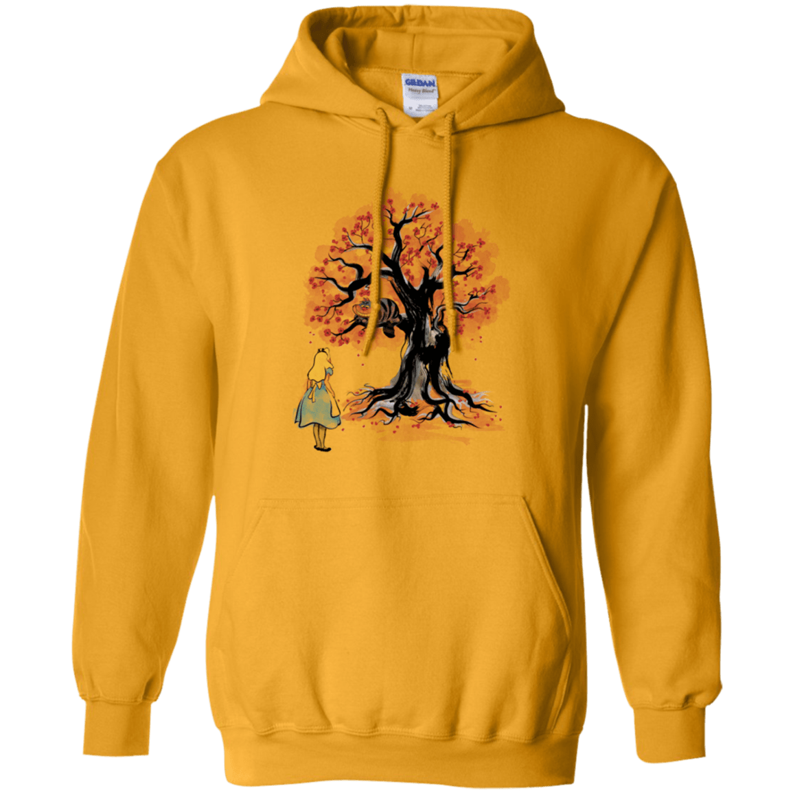 Sweatshirts Gold / Small The Cheshire's tree Sumi-e Pullover Hoodie