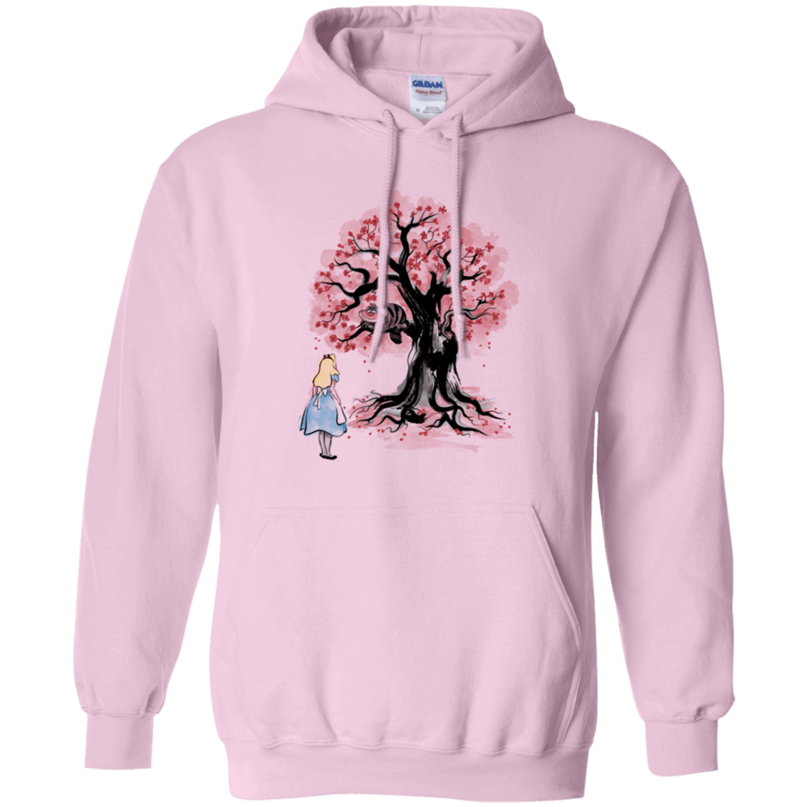 Sweatshirts Light Pink / Small The Cheshire's tree Sumi-e Pullover Hoodie