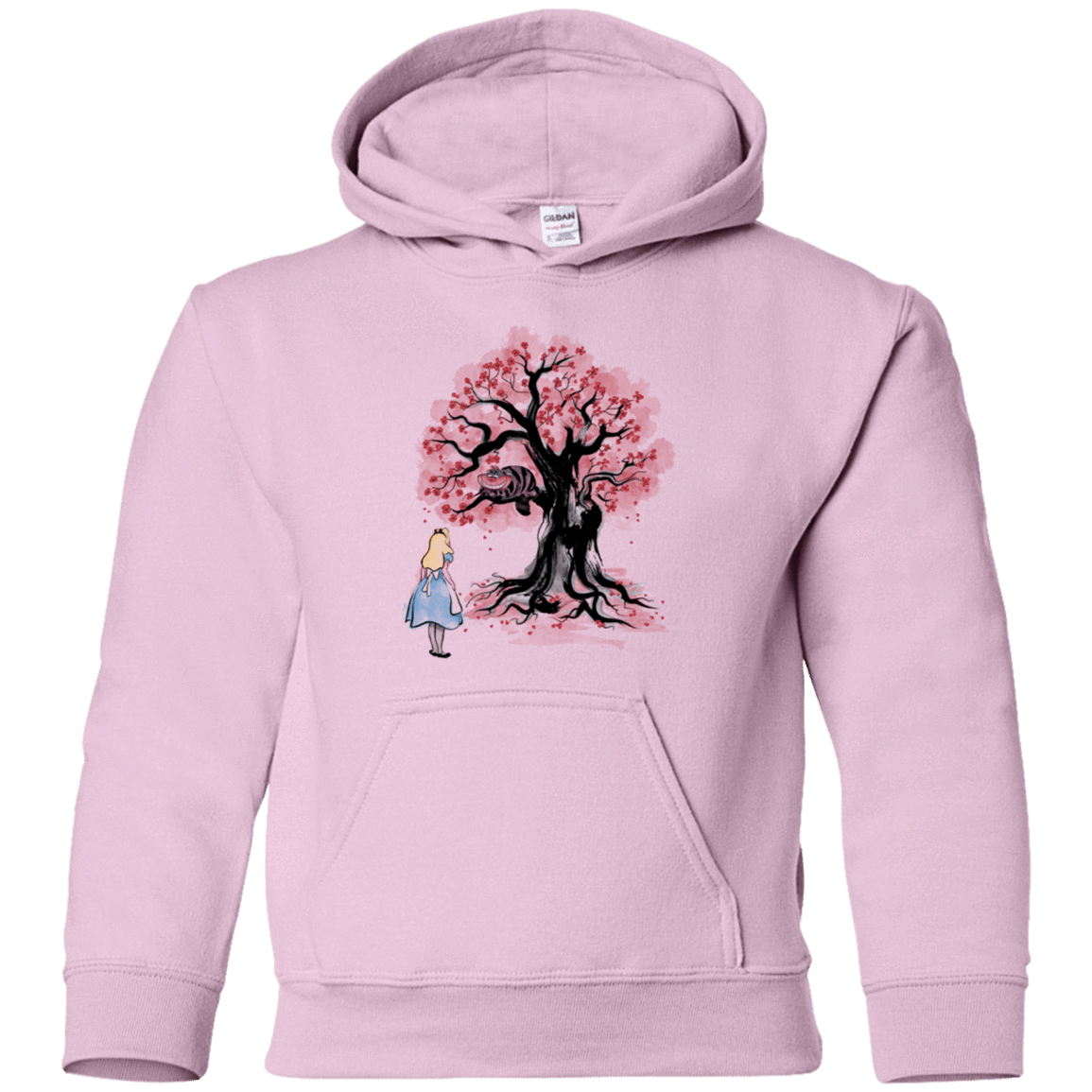 Sweatshirts Light Pink / YS The Cheshire's tree Sumi-e Youth Hoodie