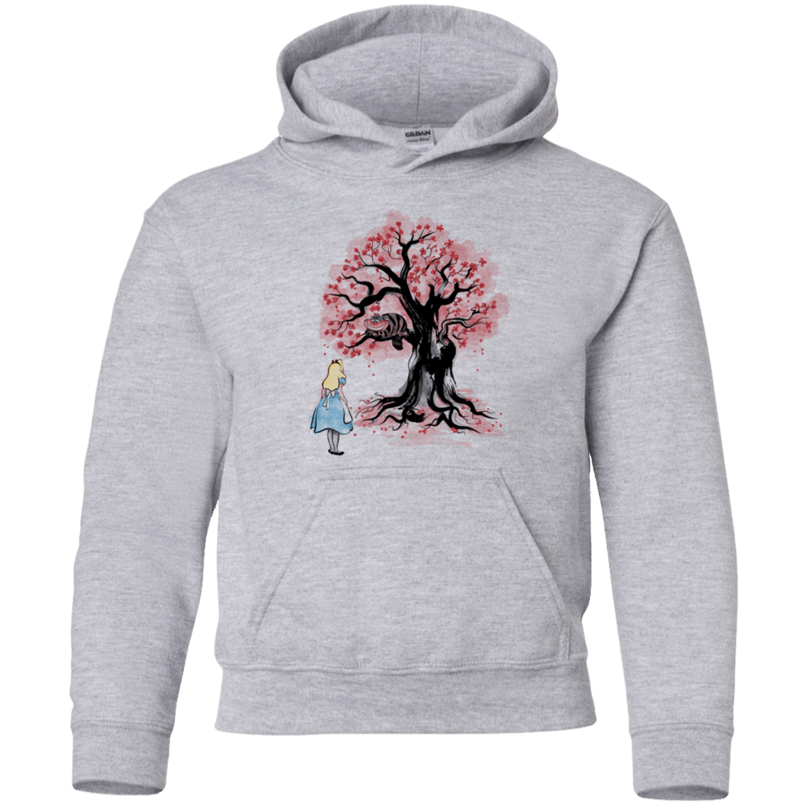 Sweatshirts Sport Grey / YS The Cheshire's tree Sumi-e Youth Hoodie