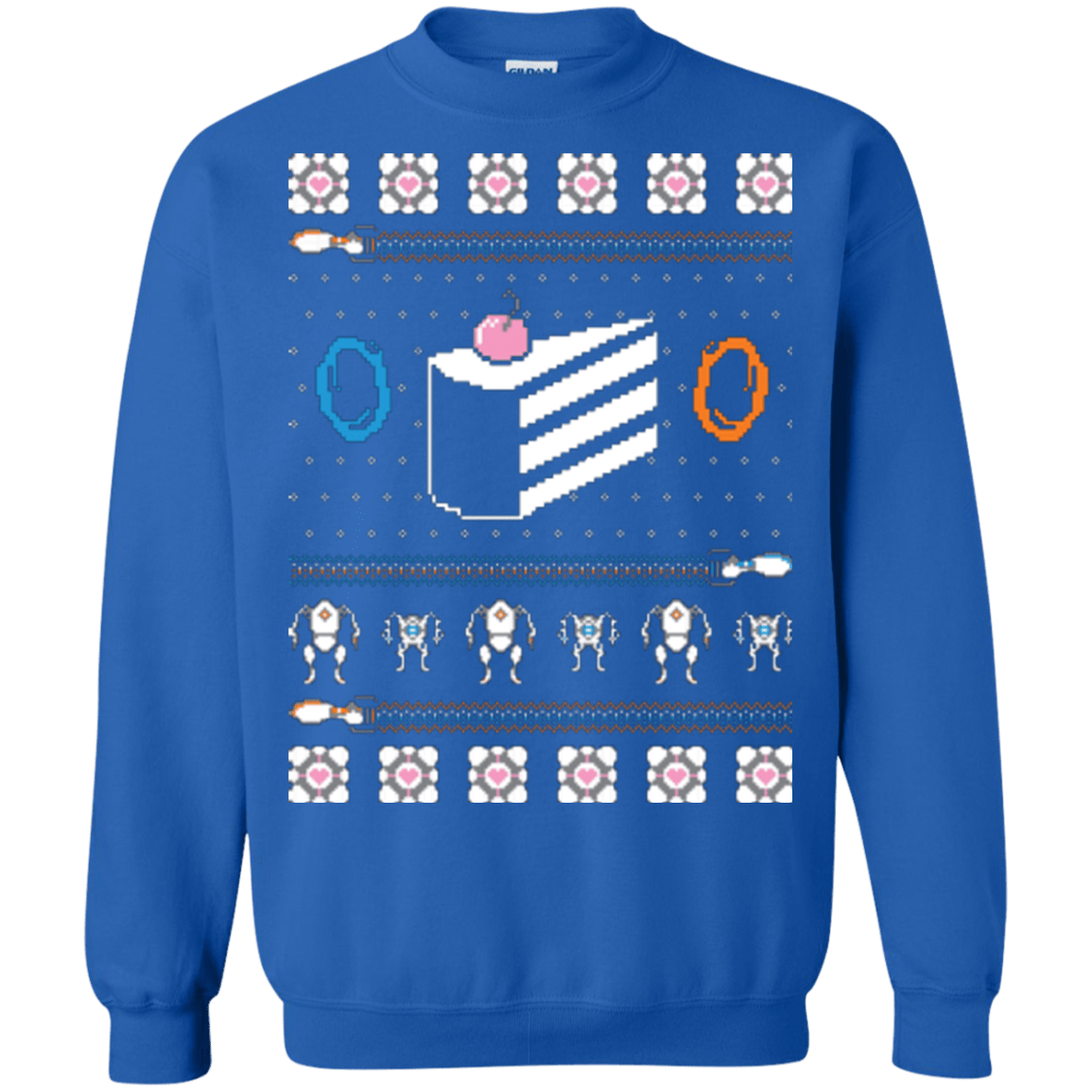 Sweatshirts Royal / Small The Christmas Cake Is A Lie Crewneck Sweatshirt