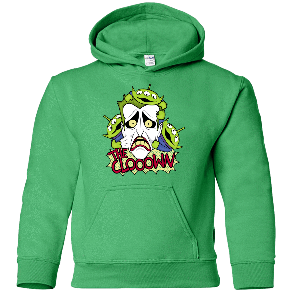 Sweatshirts Irish Green / YS The clooown Youth Hoodie