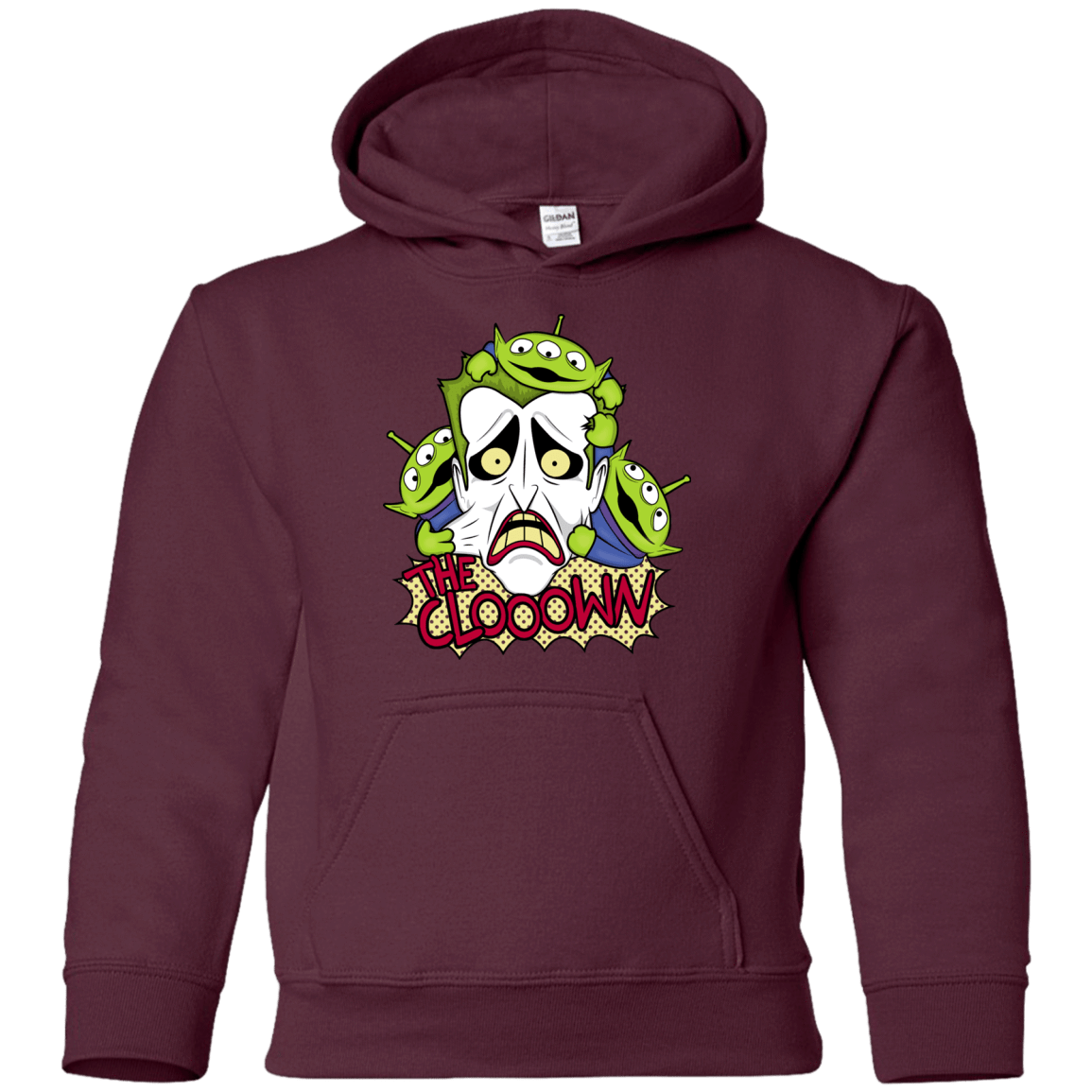 Sweatshirts Maroon / YS The clooown Youth Hoodie