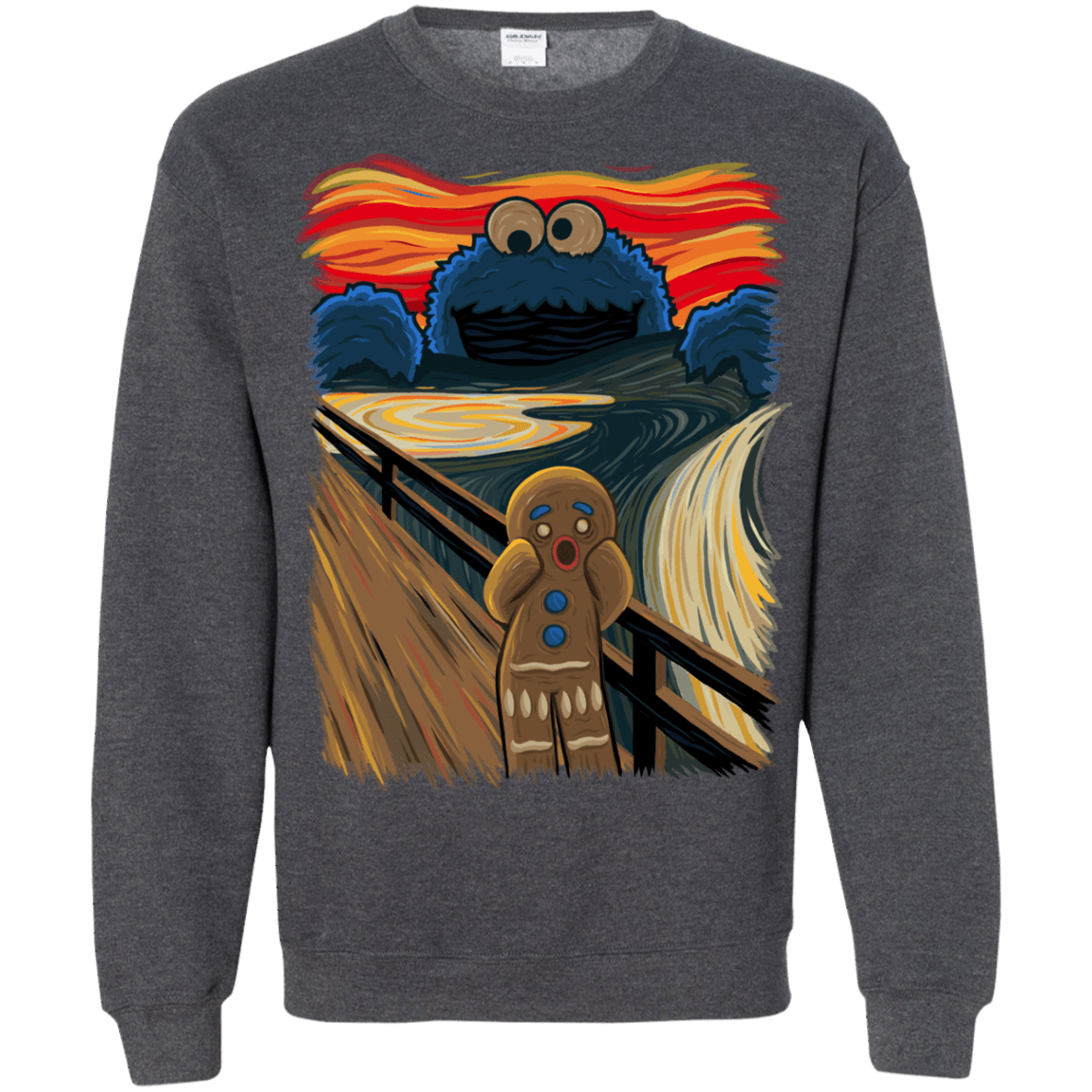 Sweatshirts Dark Heather / Small The Cookie Muncher Crewneck Sweatshirt