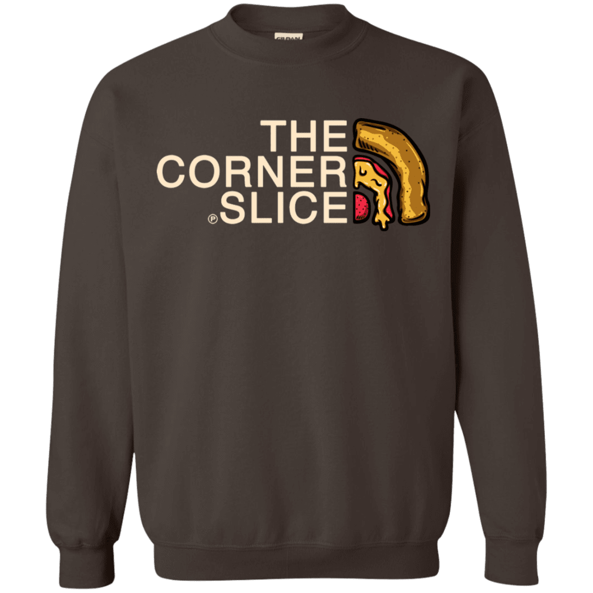 Sweatshirts Dark Chocolate / S The Corner Slice Crewneck Sweatshirt
