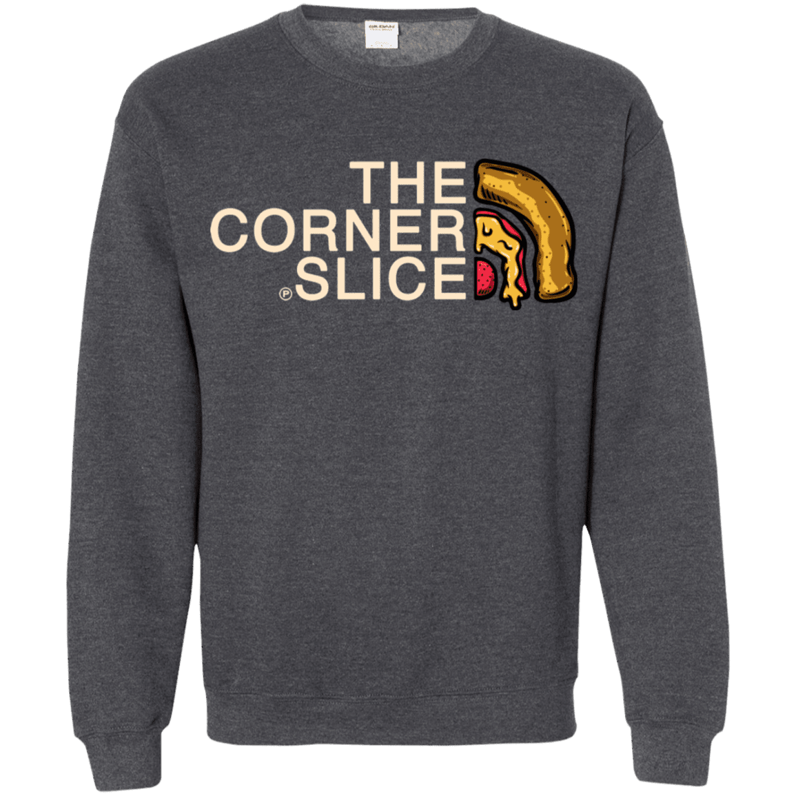 Sweatshirts Dark Heather / S The Corner Slice Crewneck Sweatshirt