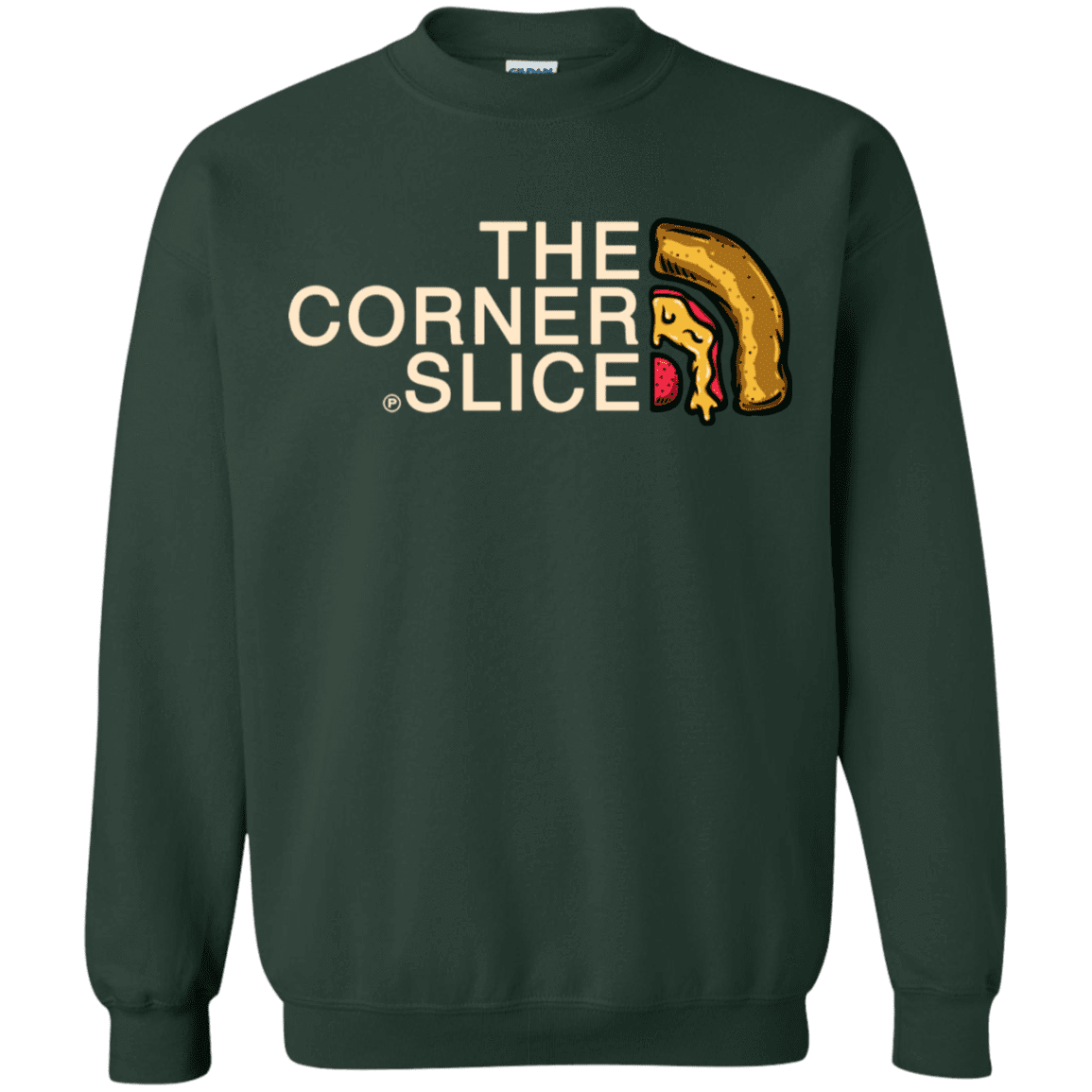 Sweatshirts Forest Green / S The Corner Slice Crewneck Sweatshirt