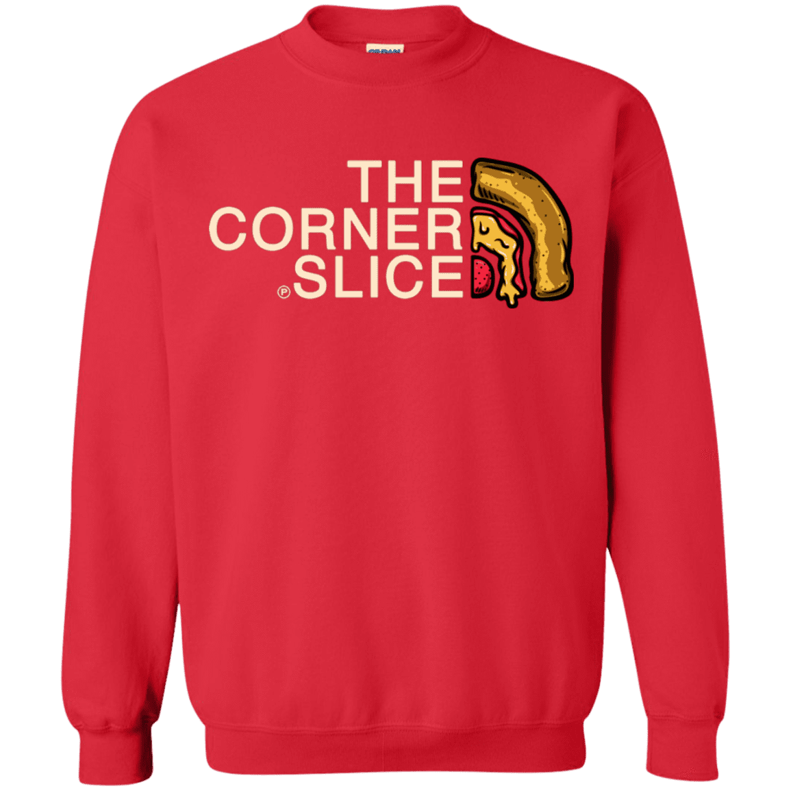 Sweatshirts Red / S The Corner Slice Crewneck Sweatshirt