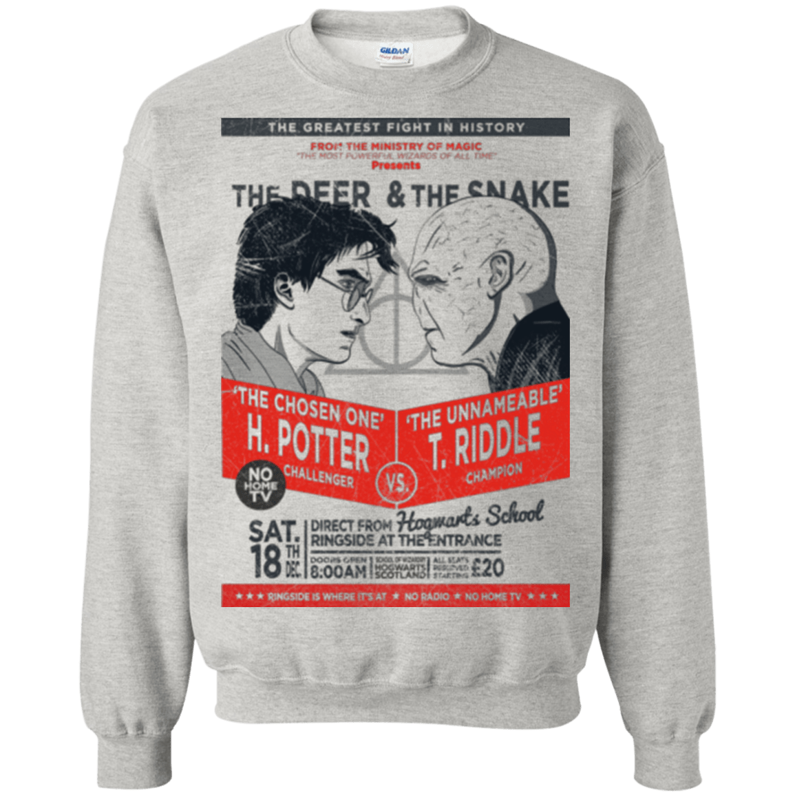 Sweatshirts Ash / Small The Deer vs The Snake Crewneck Sweatshirt