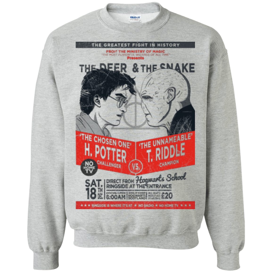 Sweatshirts Sport Grey / Small The Deer vs The Snake Crewneck Sweatshirt