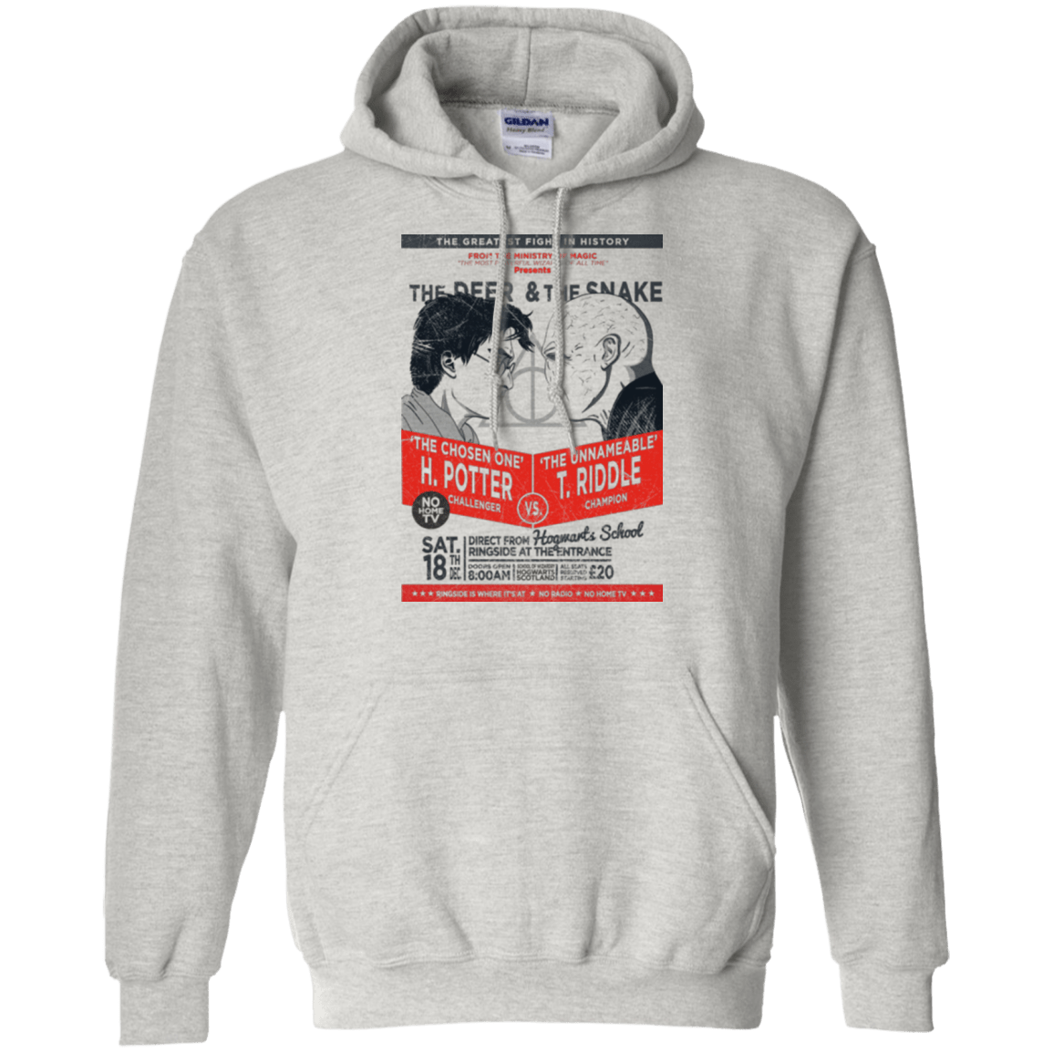 Sweatshirts Ash / Small The Deer vs The Snake Pullover Hoodie