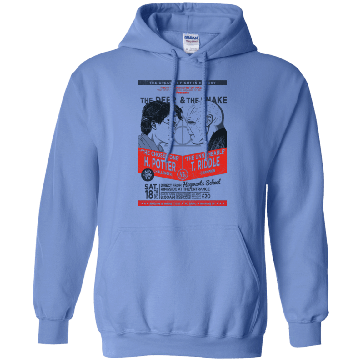Sweatshirts Carolina Blue / Small The Deer vs The Snake Pullover Hoodie