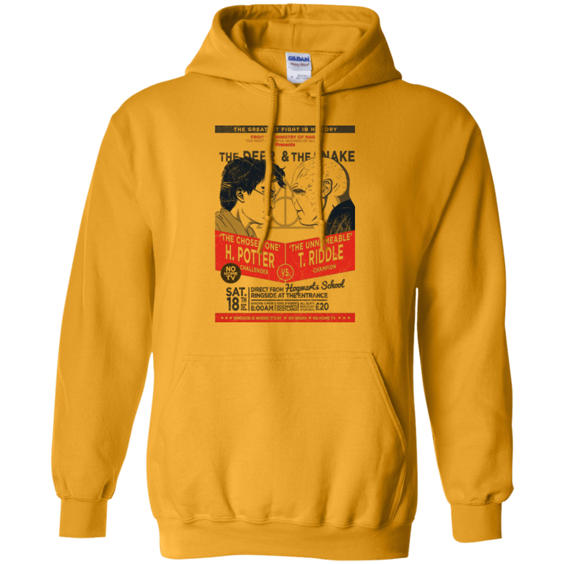 Sweatshirts Gold / Small The Deer vs The Snake Pullover Hoodie