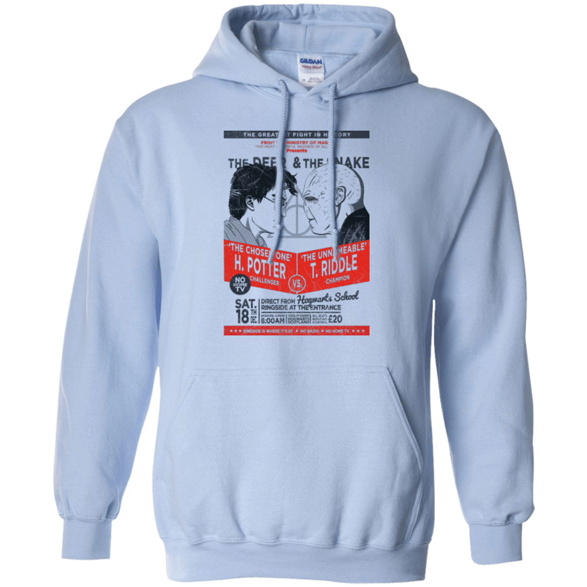 Sweatshirts Light Blue / Small The Deer vs The Snake Pullover Hoodie