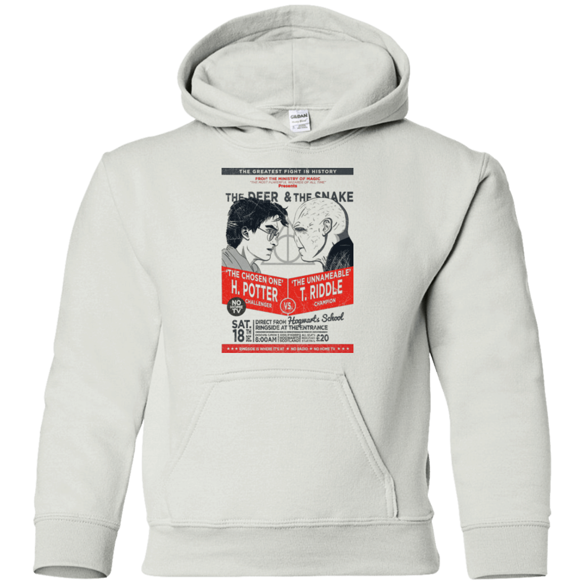 Sweatshirts White / YS The Deer vs The Snake Youth Hoodie