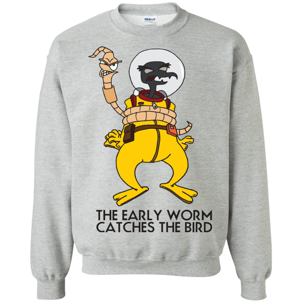Sweatshirts Sport Grey / Small The Early Worm Catches The Bird Crewneck Sweatshirt
