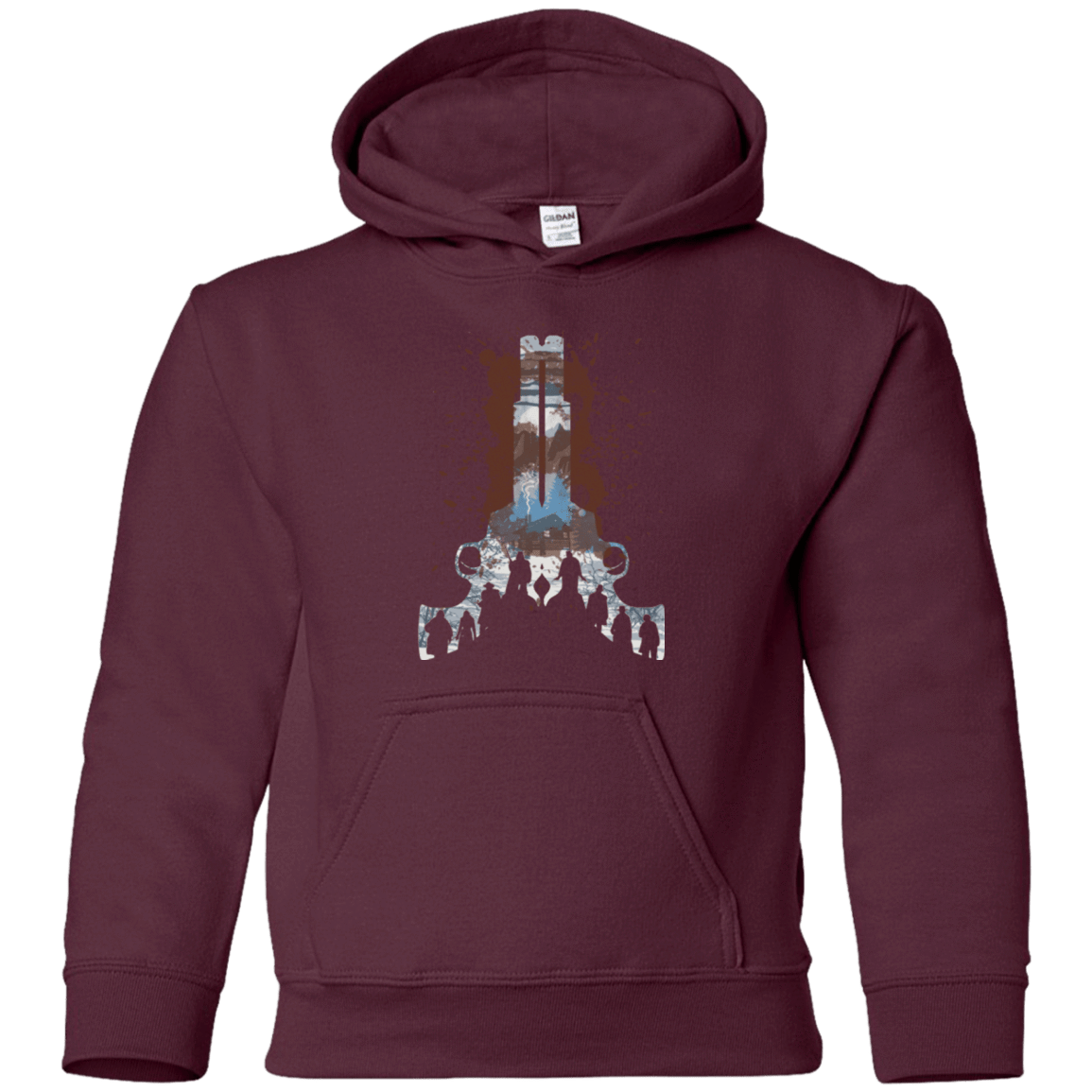 Sweatshirts Maroon / YS The Eight Youth Hoodie