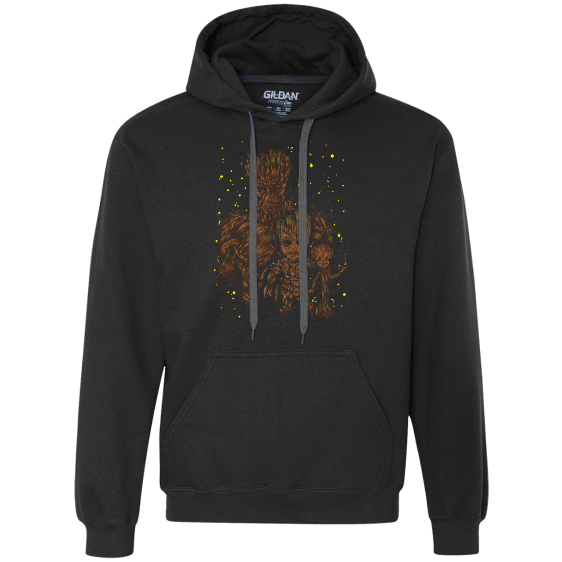 Sweatshirts Black / S The evolution of Groot Premium Fleece Hoodie