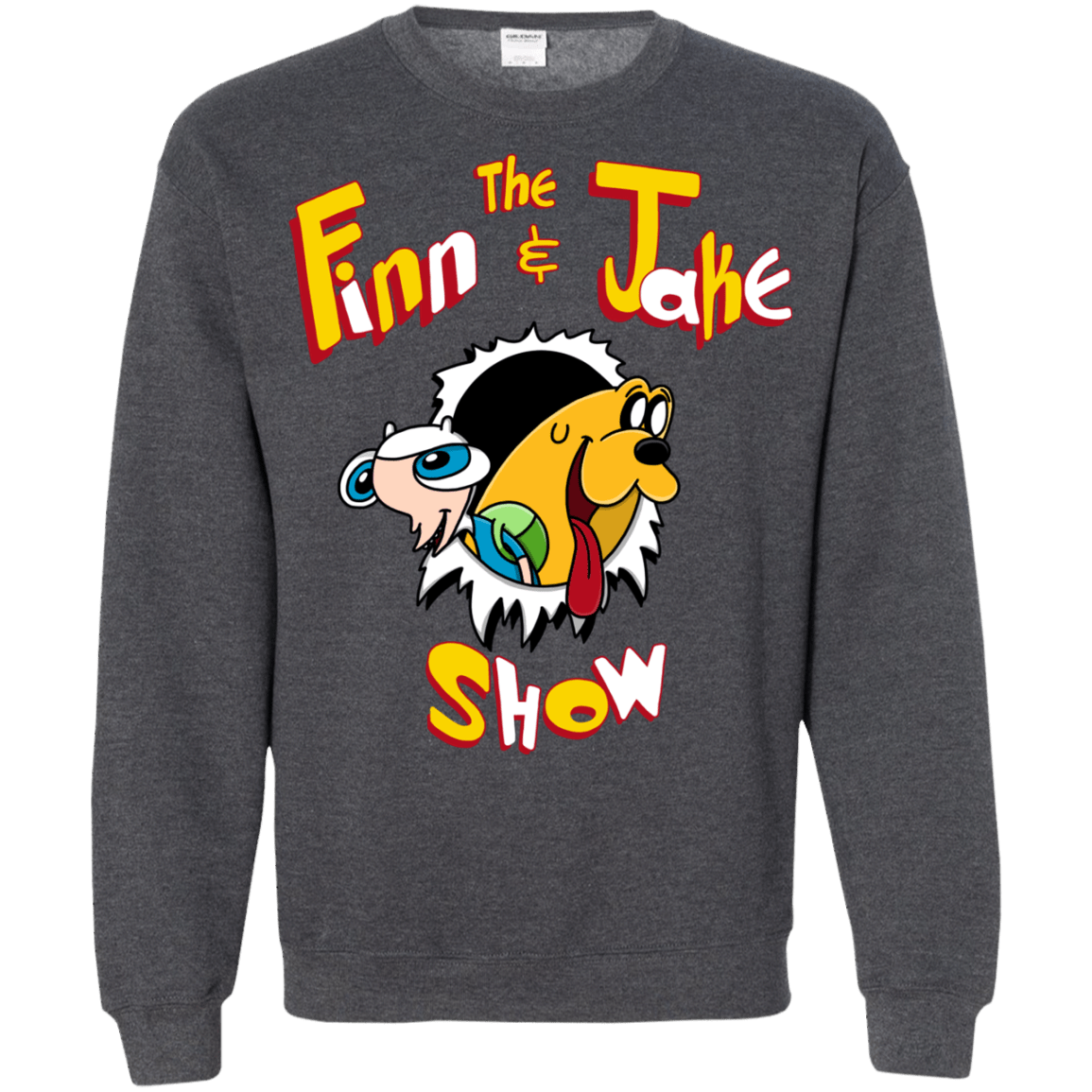 Sweatshirts Dark Heather / S The Finn and Jake Show Crewneck Sweatshirt
