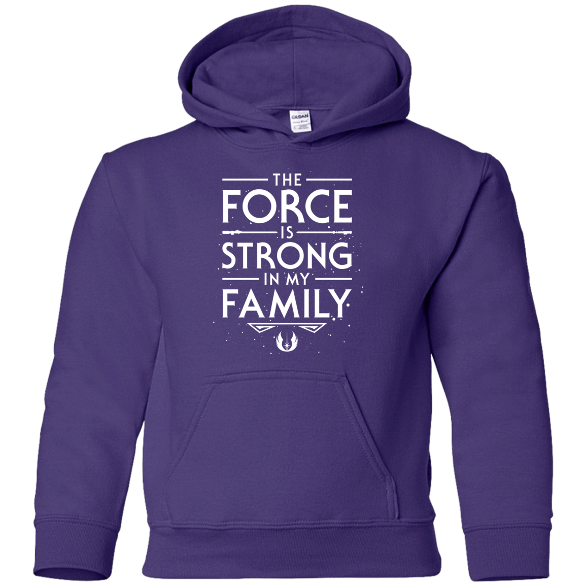 Sweatshirts Purple / YS The Force is Strong in my Family Youth Hoodie
