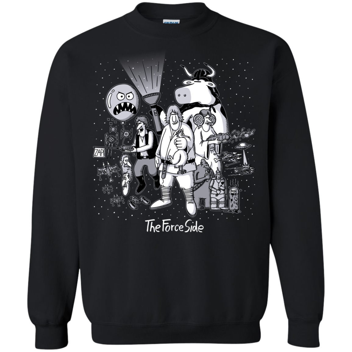 Sweatshirts Black / Small The Force Side Crewneck Sweatshirt