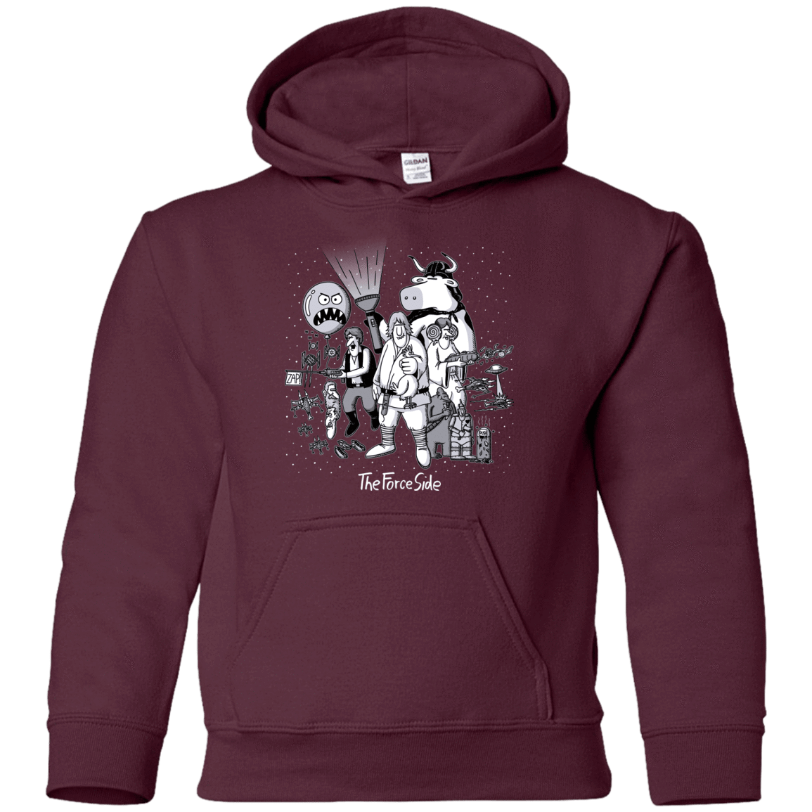 Sweatshirts Maroon / YS The Force Side Youth Hoodie