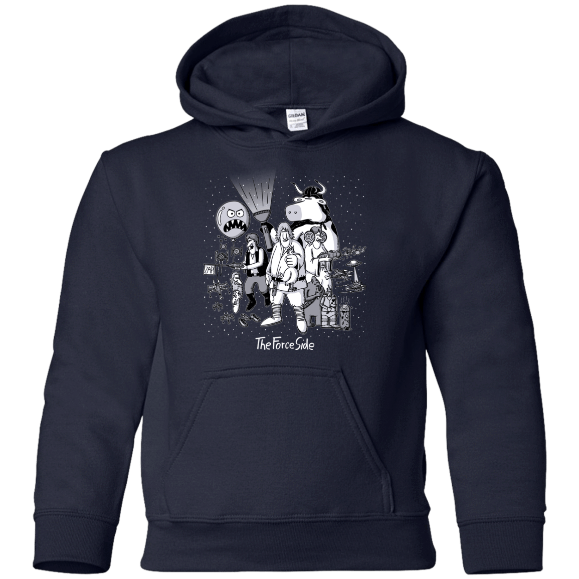 Sweatshirts Navy / YS The Force Side Youth Hoodie