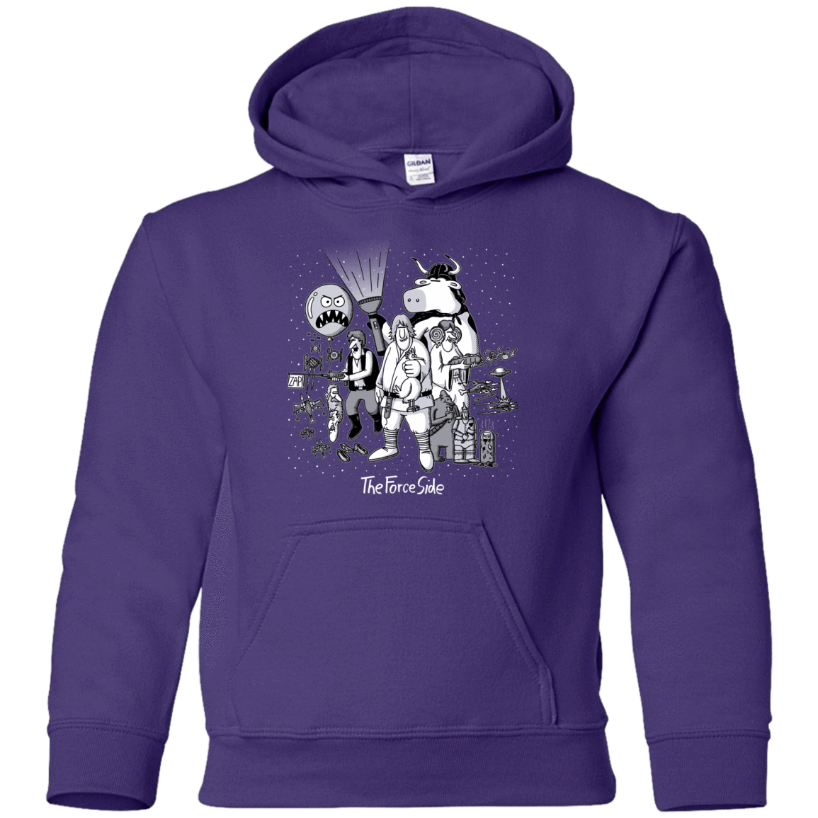 Sweatshirts Purple / YS The Force Side Youth Hoodie