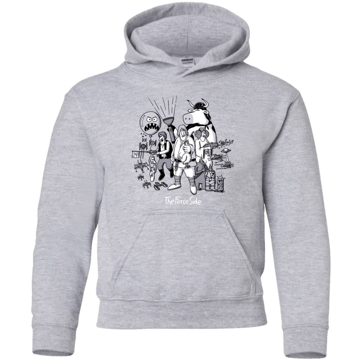Sweatshirts Sport Grey / YS The Force Side Youth Hoodie