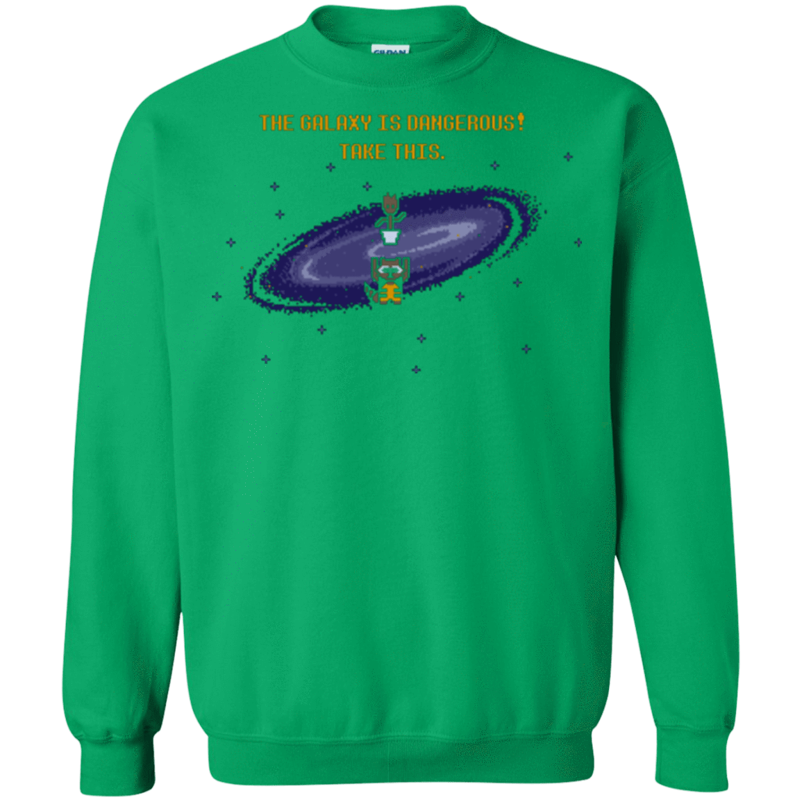 Sweatshirts Irish Green / Small The Galaxy is Dangerous Crewneck Sweatshirt
