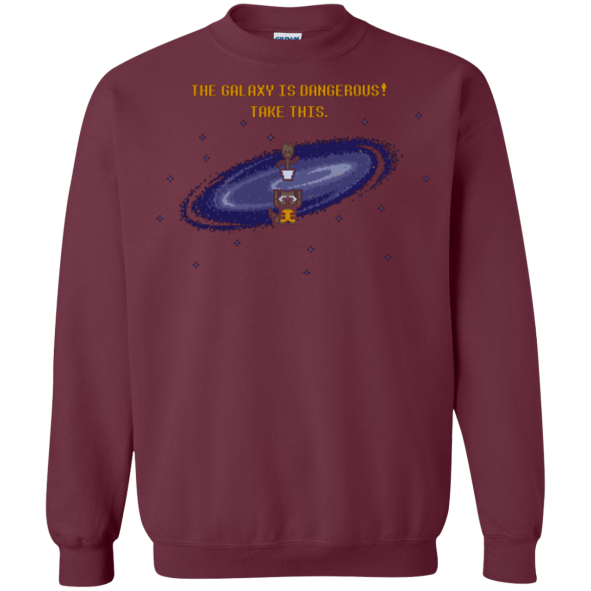 Sweatshirts Maroon / Small The Galaxy is Dangerous Crewneck Sweatshirt