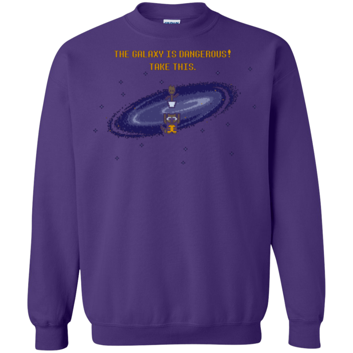 Sweatshirts Purple / Small The Galaxy is Dangerous Crewneck Sweatshirt
