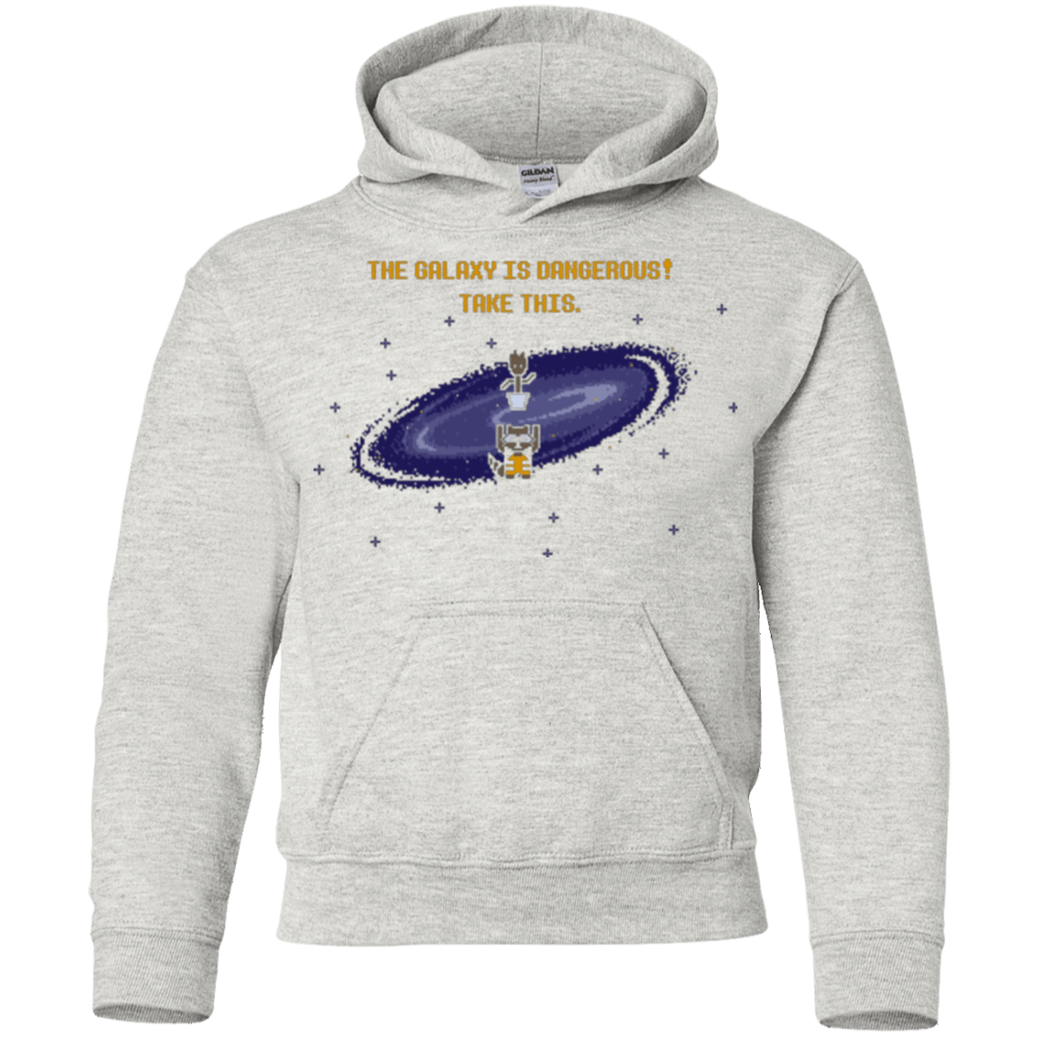 Sweatshirts Ash / YS The Galaxy is Dangerous Youth Hoodie