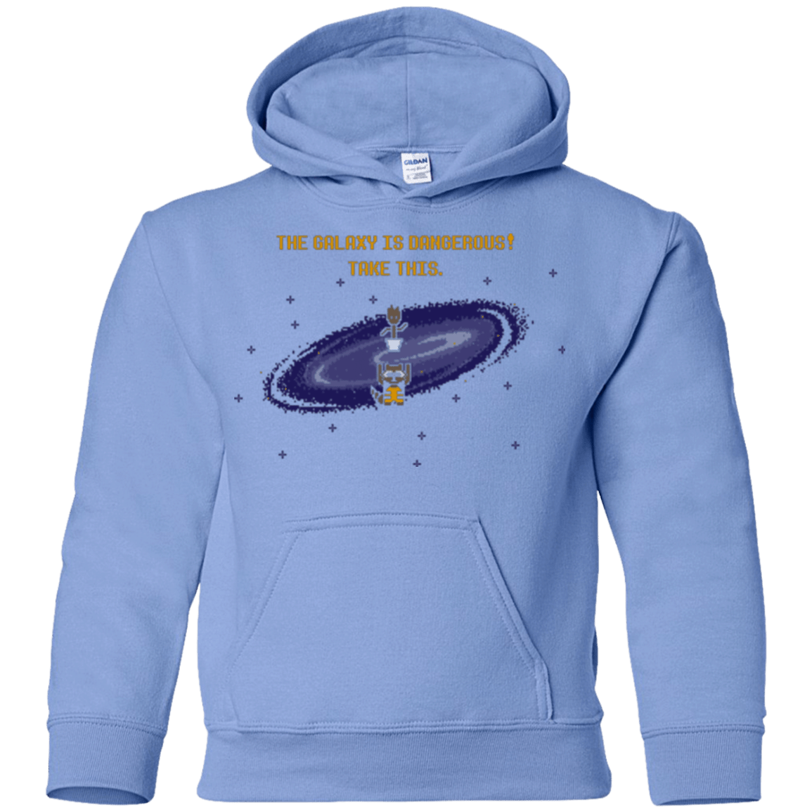 Sweatshirts Carolina Blue / YS The Galaxy is Dangerous Youth Hoodie