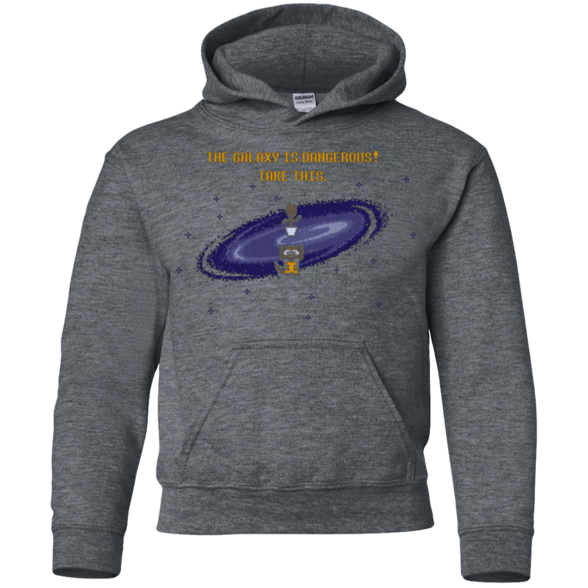 Sweatshirts Dark Heather / YS The Galaxy is Dangerous Youth Hoodie